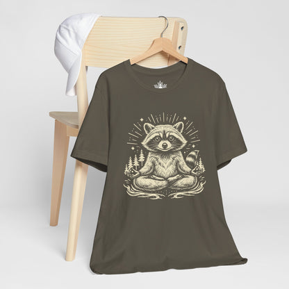 Meditating Raccoon Men Tee