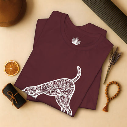 Downward Human Mandala Dog Tee
