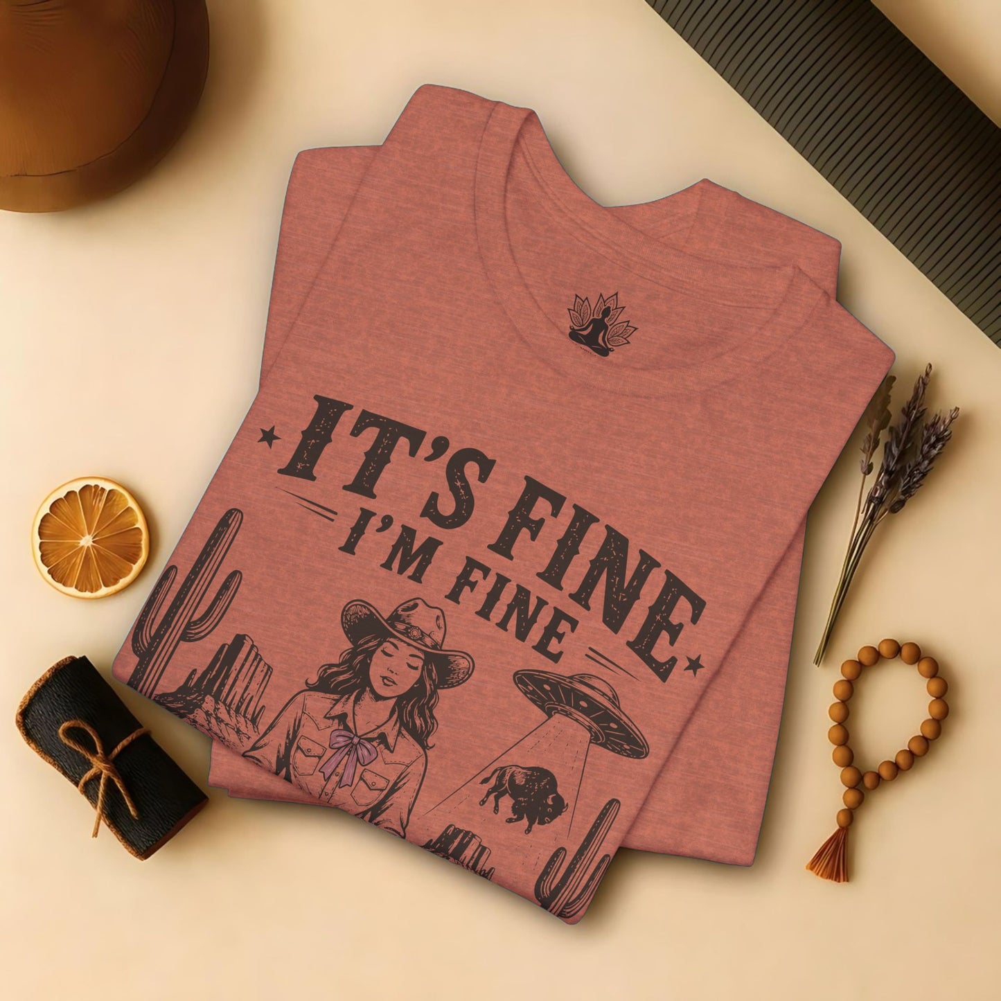 Everything Is Fine Cowgirl UFO Tee