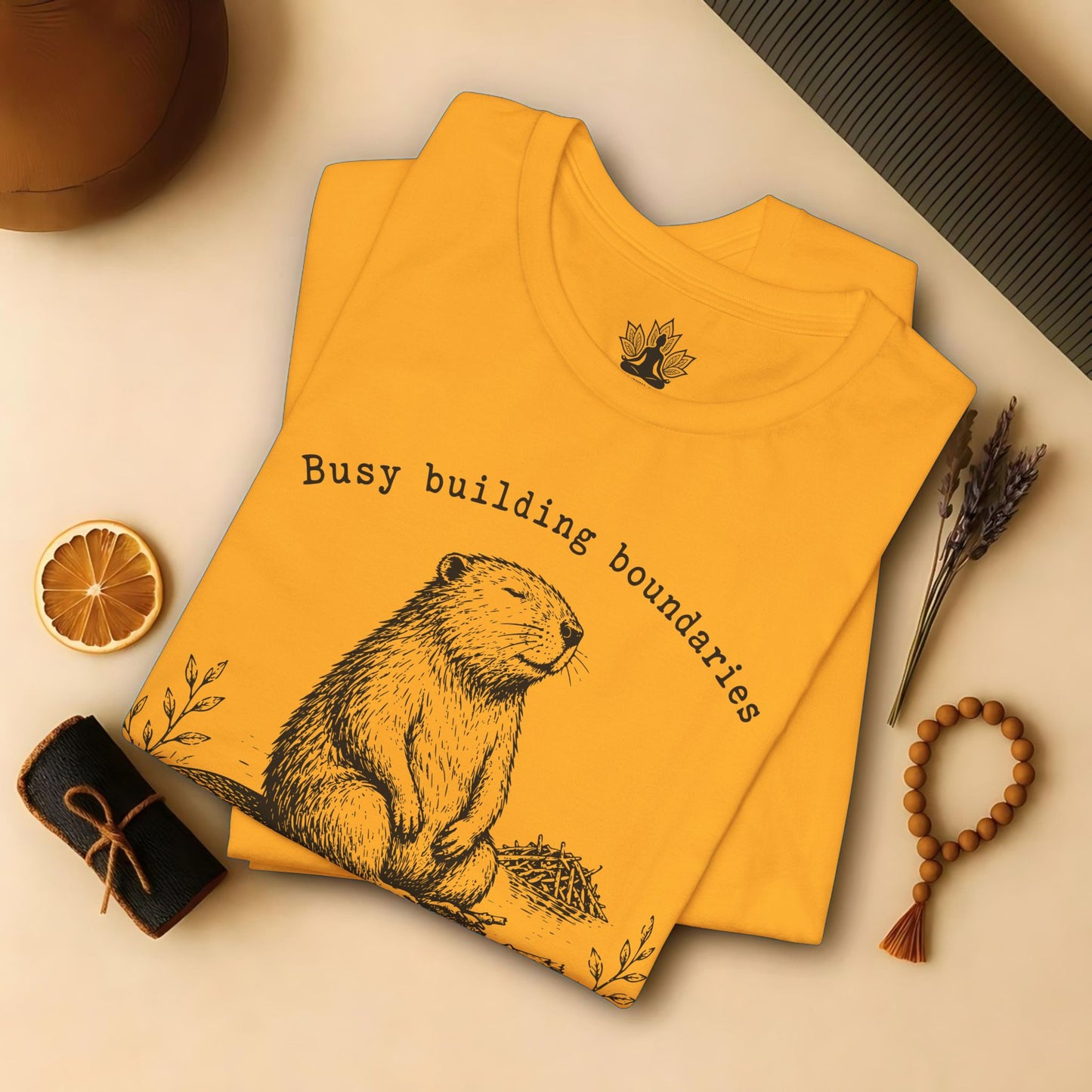 Busy Building Boundaries Beaver Tee