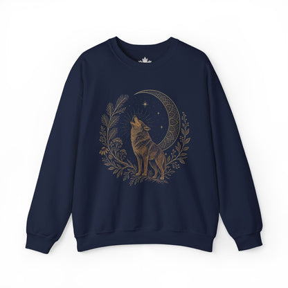 Wolf Song Mandala Moon Sweatshirt