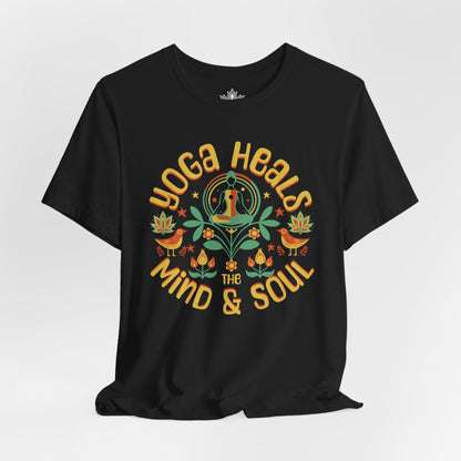 Yoga Heals the Mind & Soul – Boho Tee