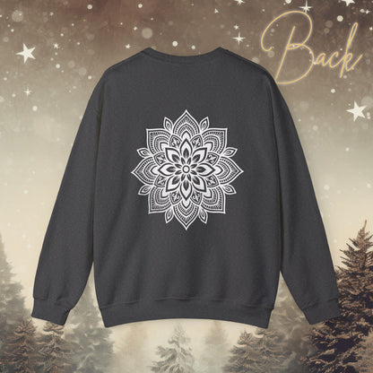 Cozy Breathe Sweater - Mandala Back Print