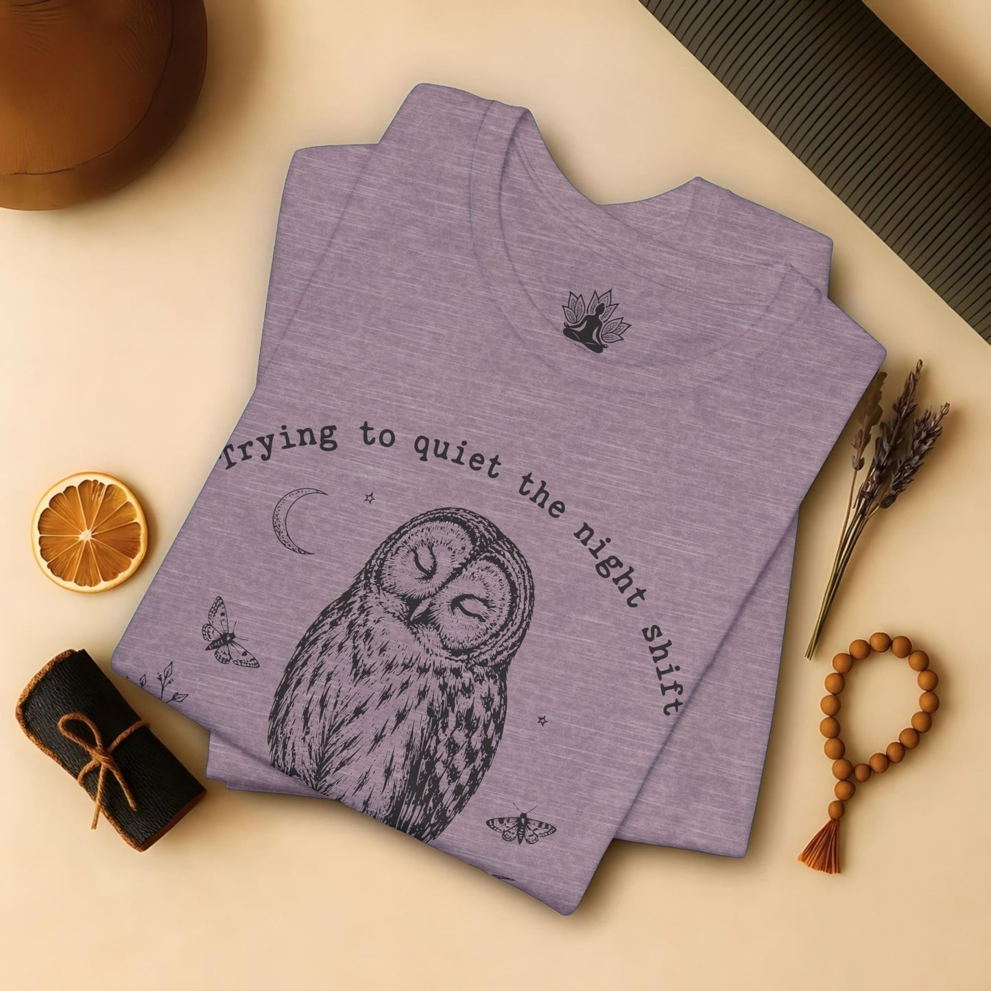Trying To Quiet The Night Shift Owl Tee