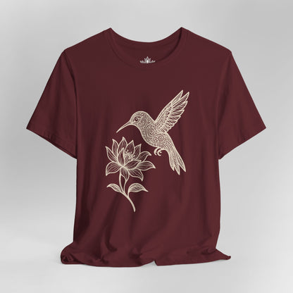 Hummingbird Lotus – Mandala Nature Tee