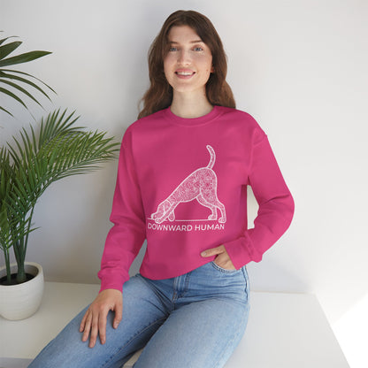 Downward Human Sweater - Mandala Dog