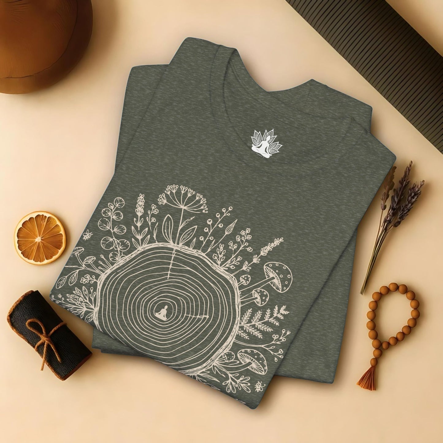 The Quiet Center Botanical Tee