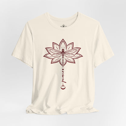 Peace Lotus Dragonfly – Mindful Nature Tee
