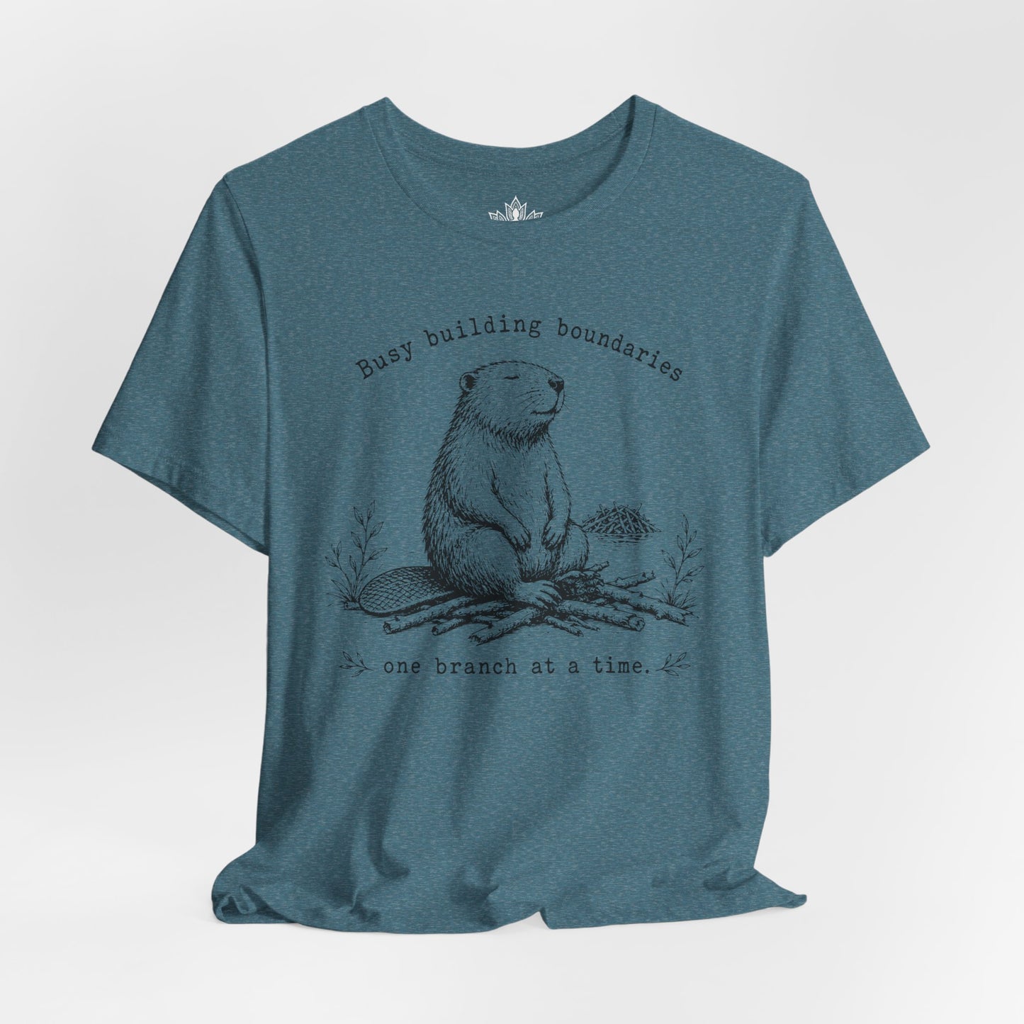 Busy Building Boundaries Beaver Tee