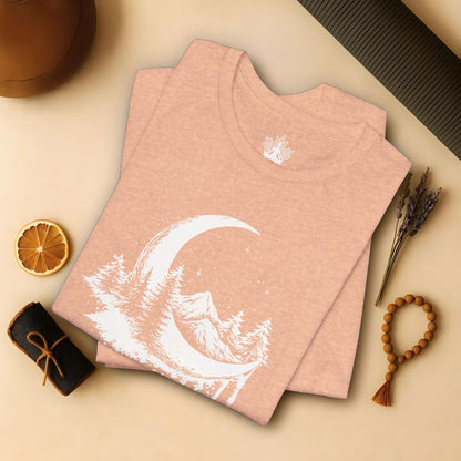 Soften Moon Mountain - Peaceful Meditation Tee