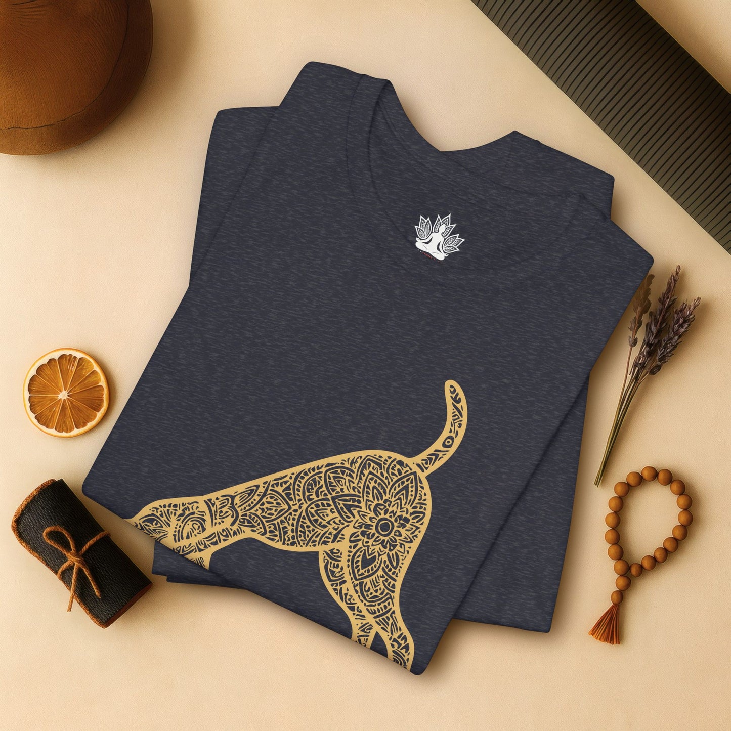 Downward Human Mandala Dog Tee