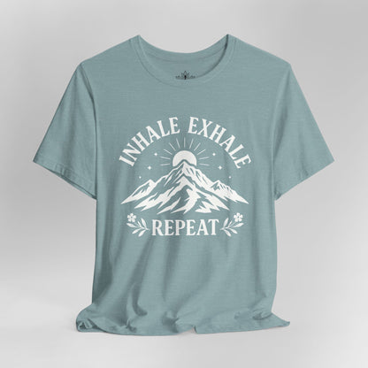 Inhale Exhale Repeat Mountain Men Tee