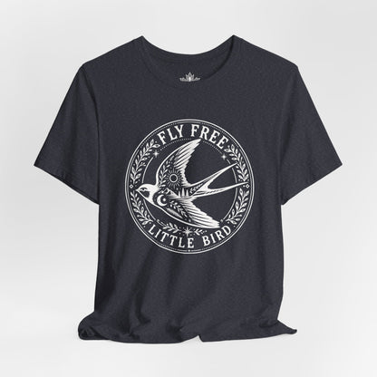 Fly Free, Little Bird Badge Tee