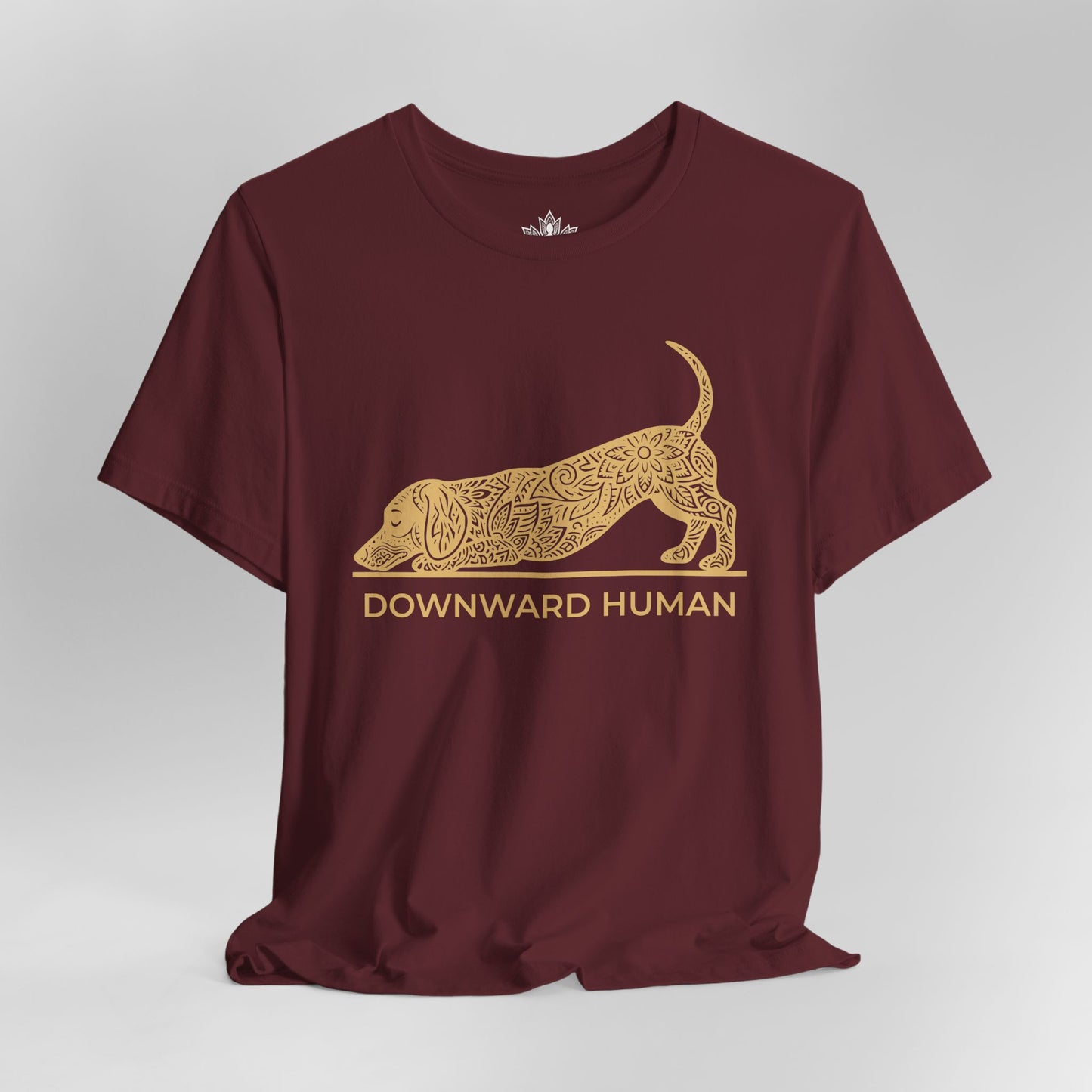 Teckel mandala 'Downward Human' - Chien Saucisse