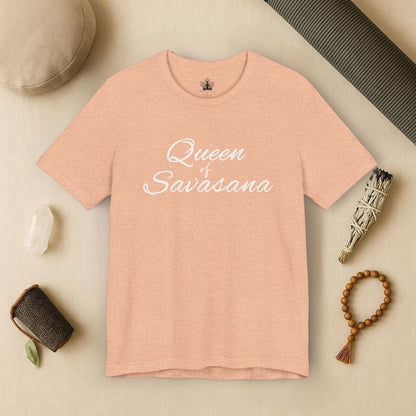 Queen of Savasana Luxe – Classic Yoga Minimalist Tee