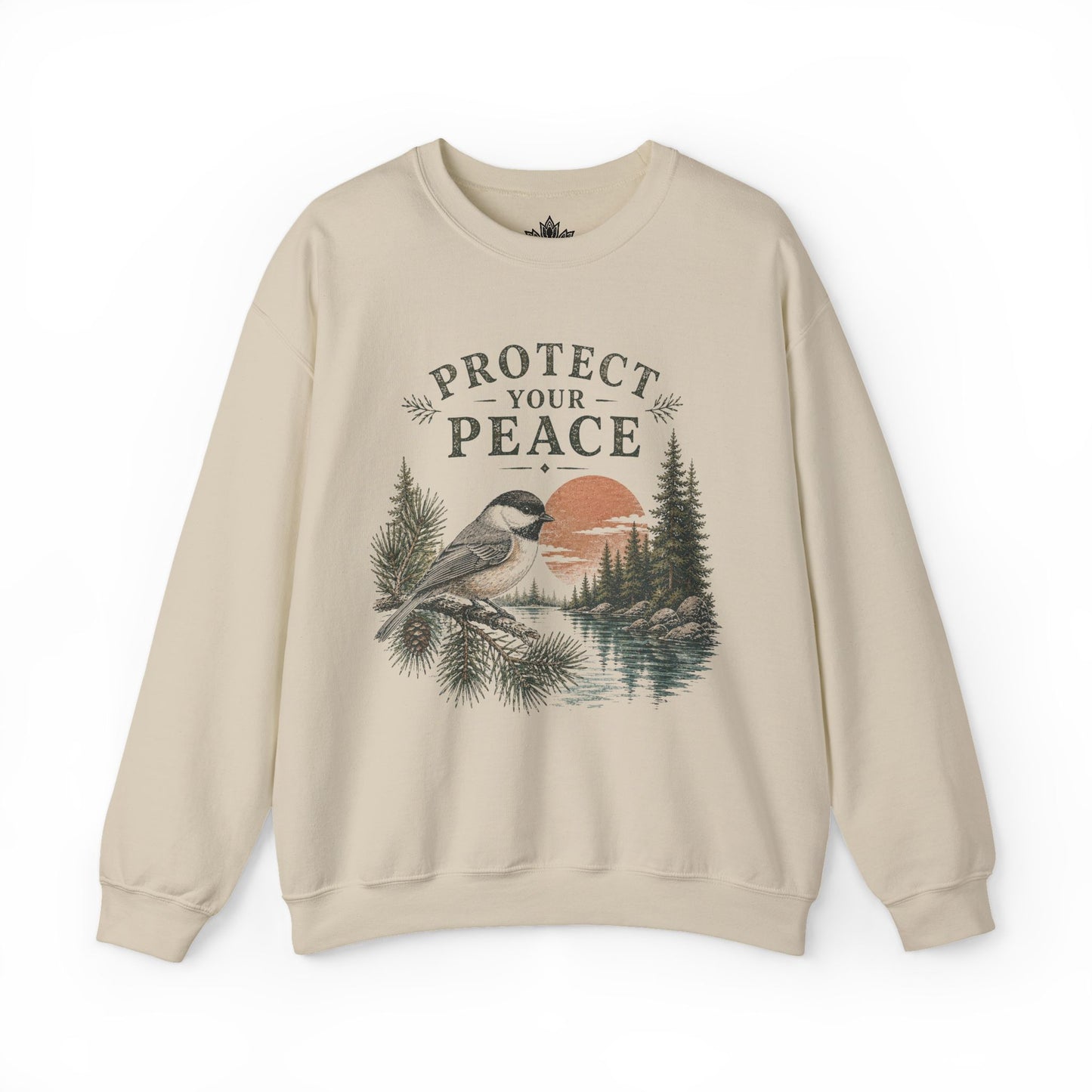 Protect Your Peace Retro Chickadee Sweatshirt