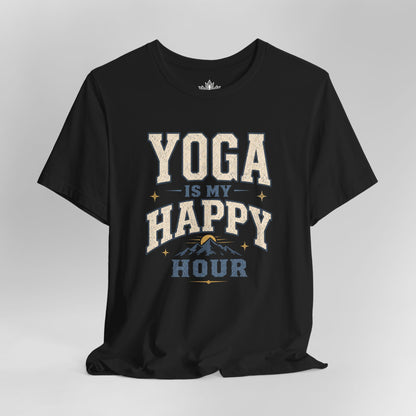 Yoga Is My Happy Hour Men Tee
