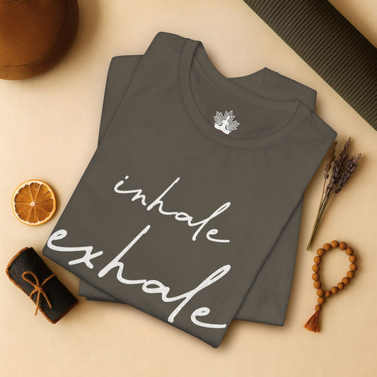 Inhale Exhale – Minimalist Mindfulness Tee