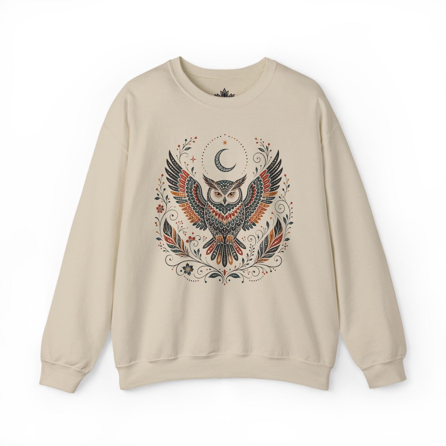Boho Owl & Feathers Sweatshirt