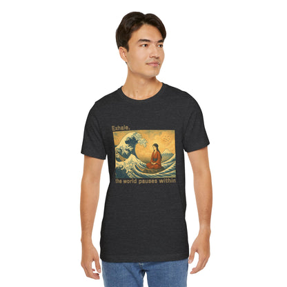 Exhale – Mindful Japanese Wave Men Tee