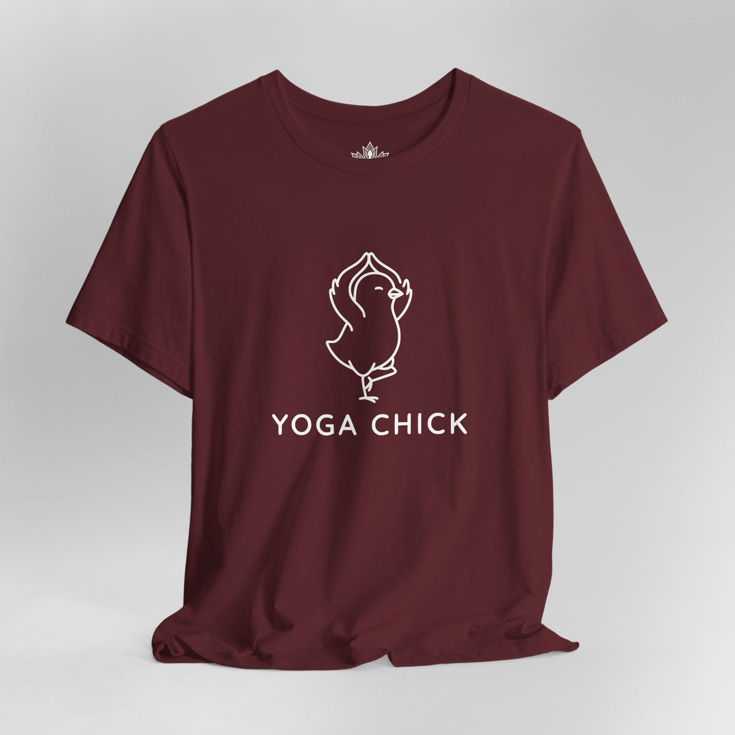 Minimalist Yoga Chick – Cute Mindful Humor Tee