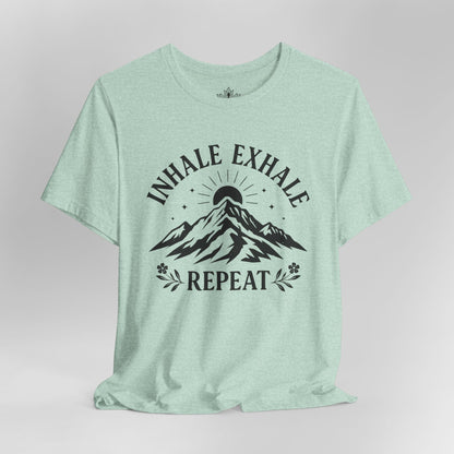 Inhale Exhale Repeat Mountain Men Tee