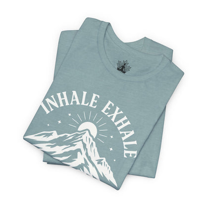 Inhale Exhale Repeat Mountain Men Tee