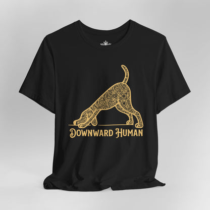 Downward Human Mandala Dog Tee