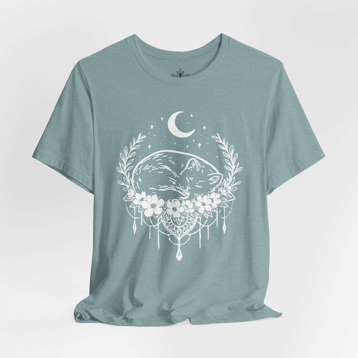 Chat endormi sous la lune