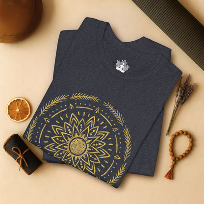 Golden Mandala – Sacred Balance Men Tee