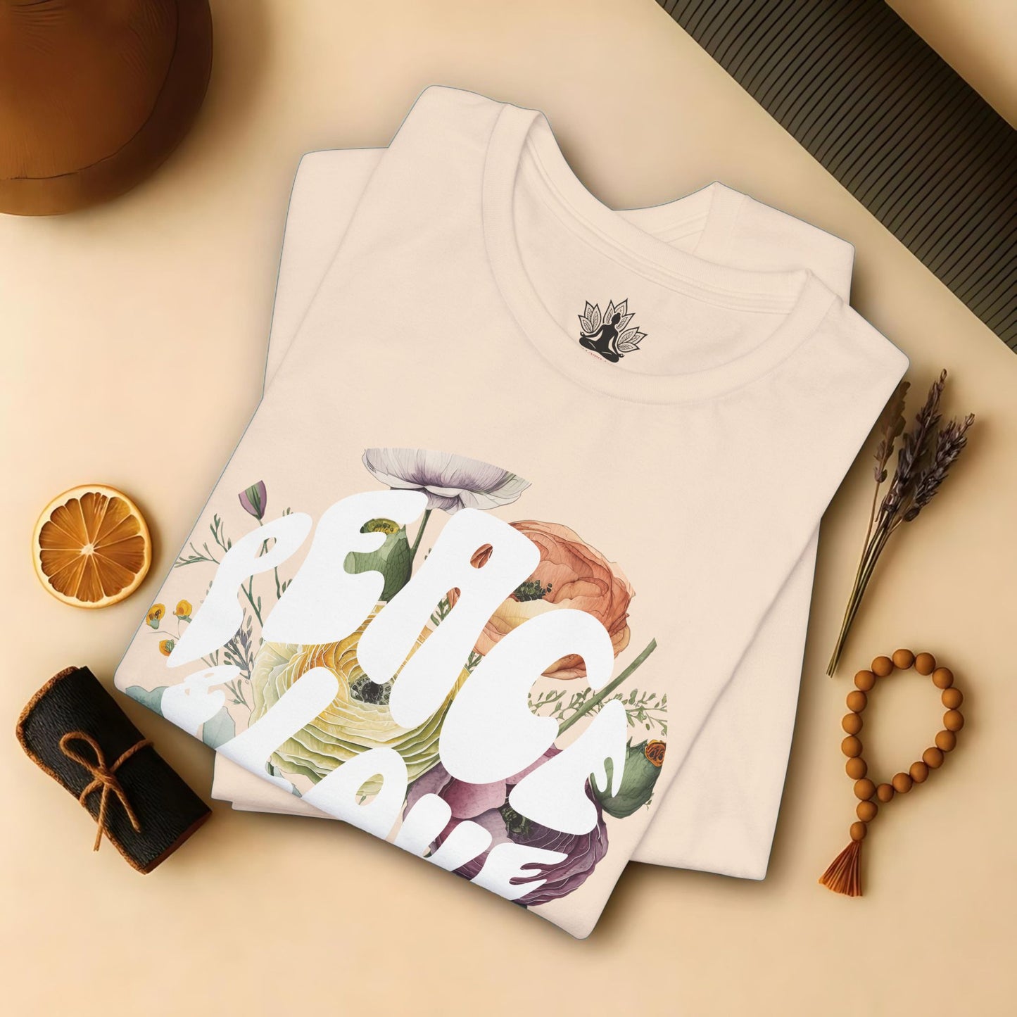 Floral Peace & Love Tee