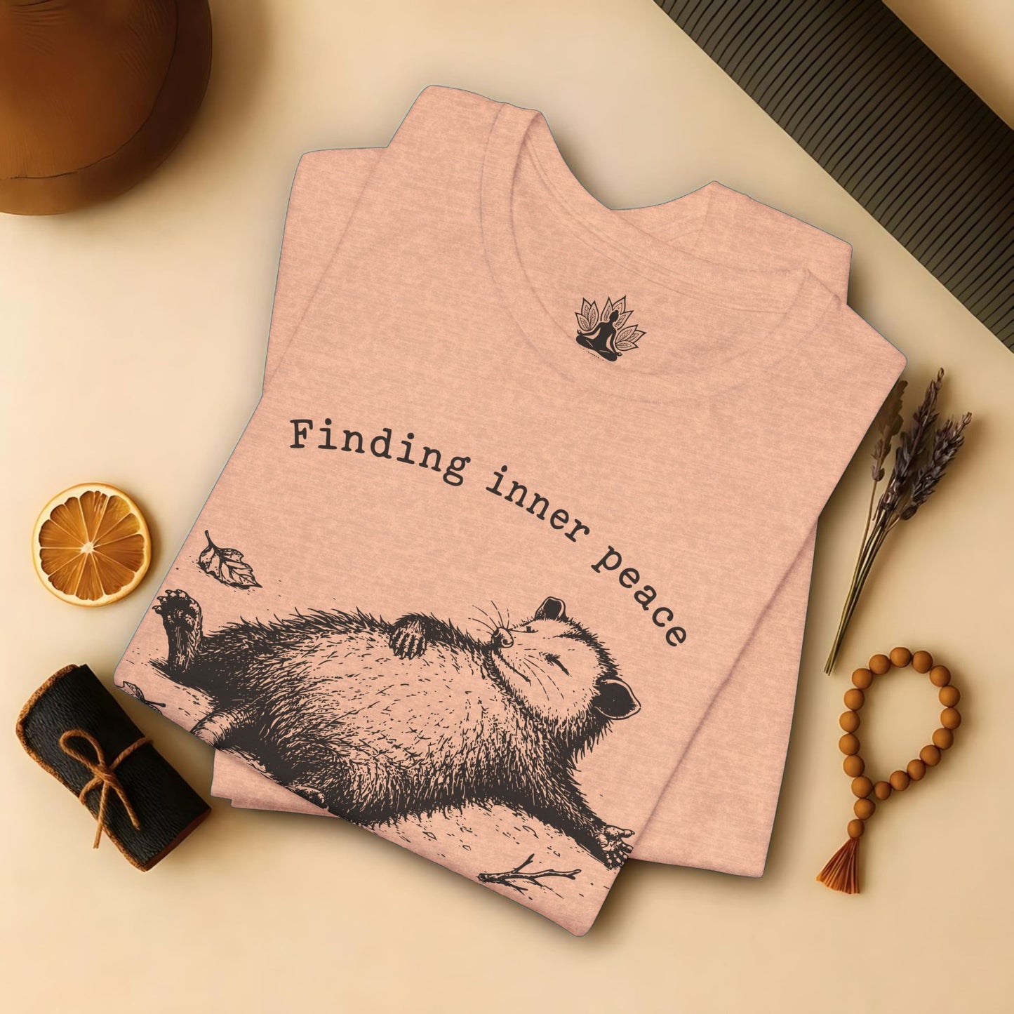 Finding Inner Peace Possum Tee