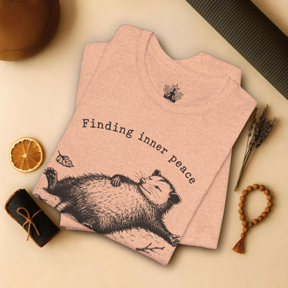 Finding Inner Peace Possum Tee