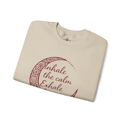 Inhale Calm Exhale Noise - Cozy Sweatshirt