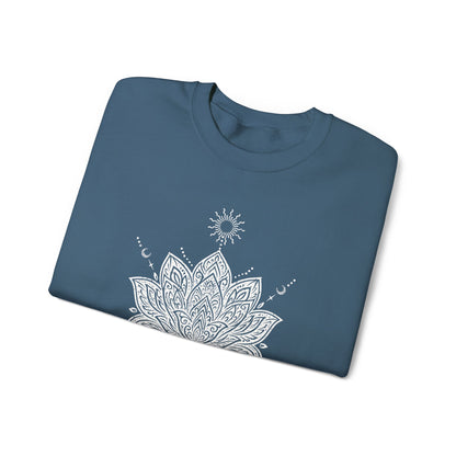 Sweat-shirt Yoga Conscient Mandala Lotus Sacré
