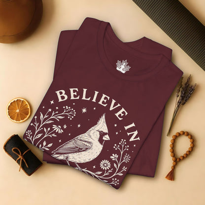 Believe In Good Cardinal Bird Tee