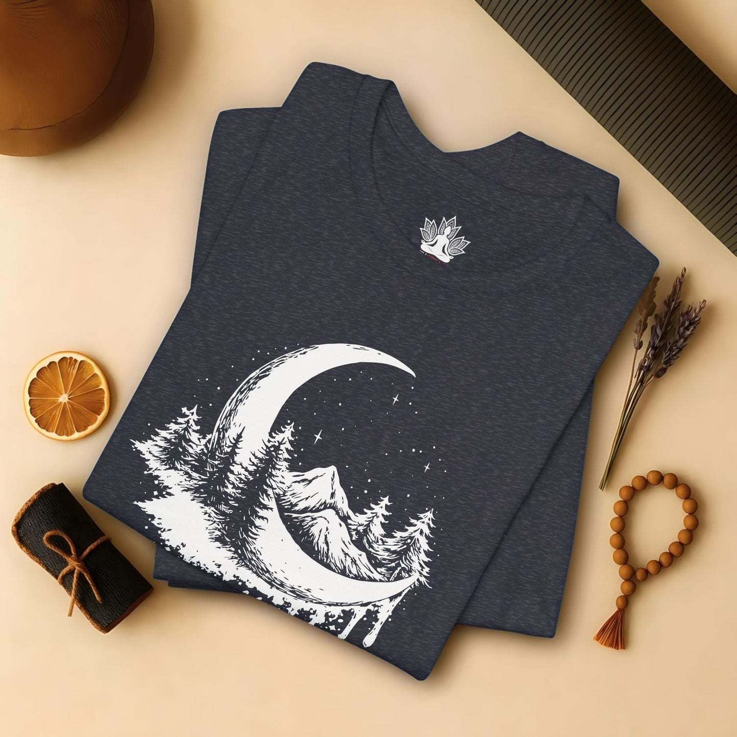 Soften Moon Mountain - Peaceful Meditation Tee