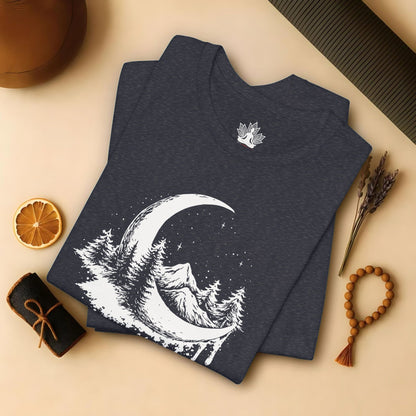 Soften Moon Mountain - Peaceful Meditation Tee