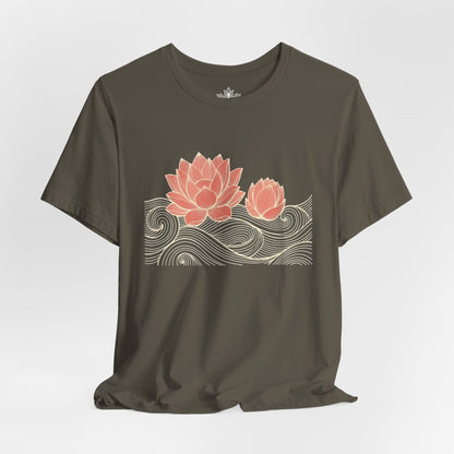 Lotus Bloom & Retro Waves Tee