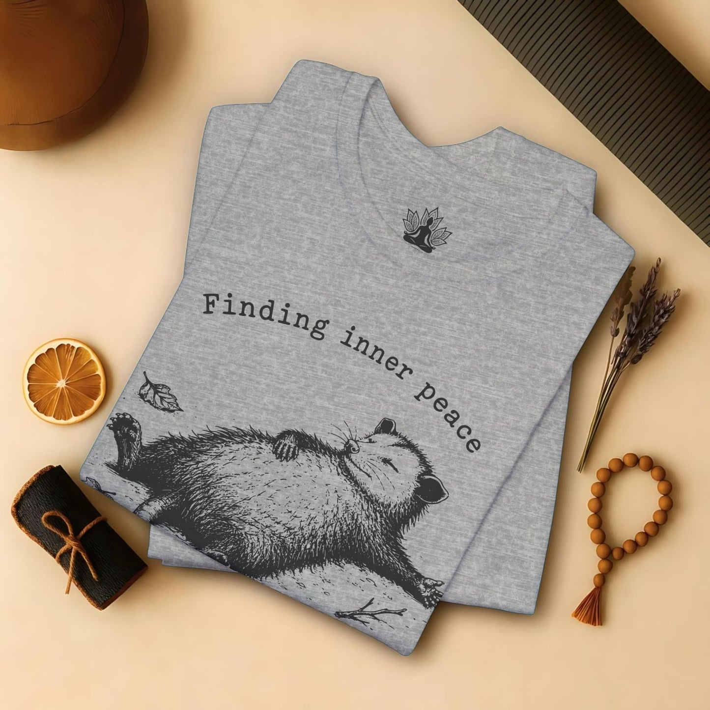 Finding Inner Peace Possum Tee