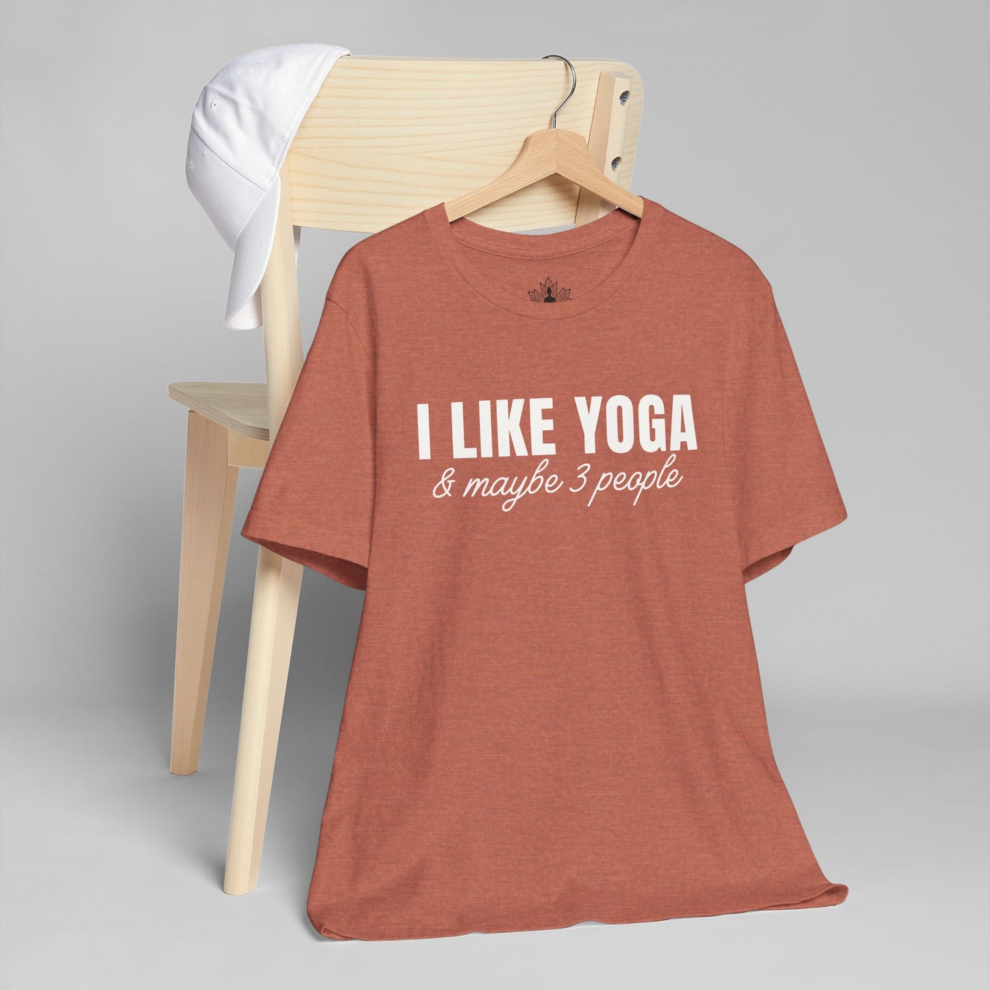 I Like Yoga & Maybe 3 People - Funny Men Tee