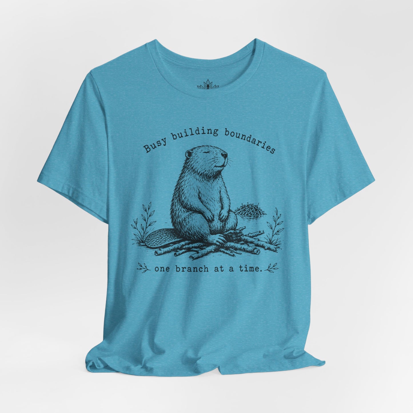 Busy Building Boundaries Beaver Tee