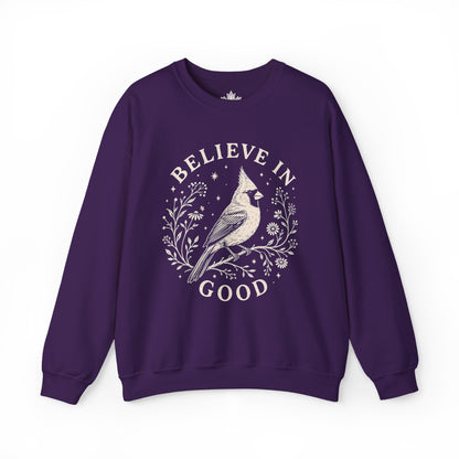 Believe In Good Cardinal Bird Sweatshirt
