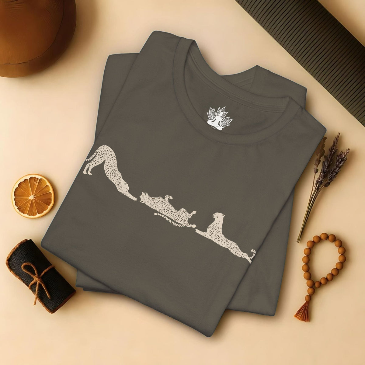 Printify T-Shirt Cheetah Savanna Flow Tee Cheetah Savanna Flow Tee