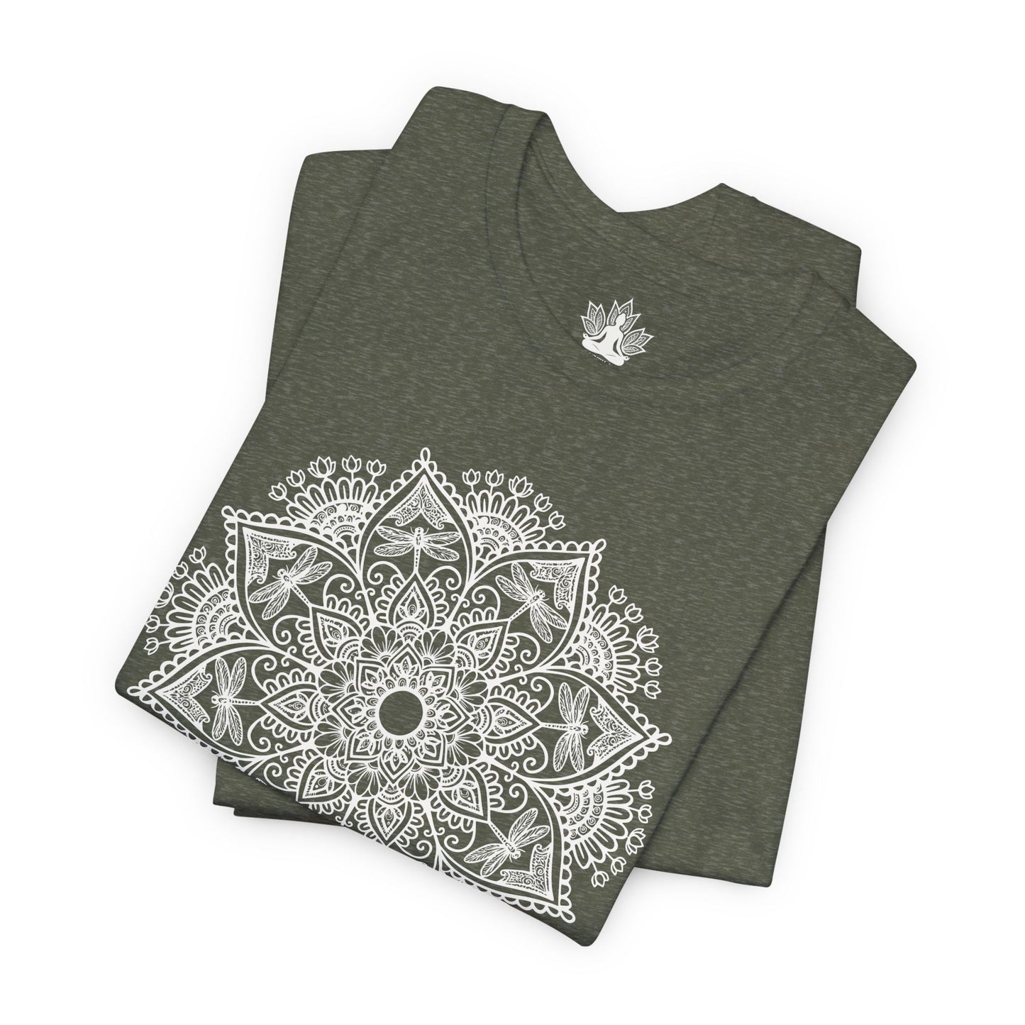 Dragonflies & Flowers Mandala