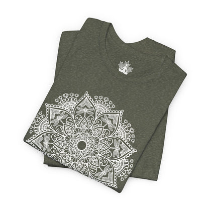 Dragonflies & Flowers Mandala