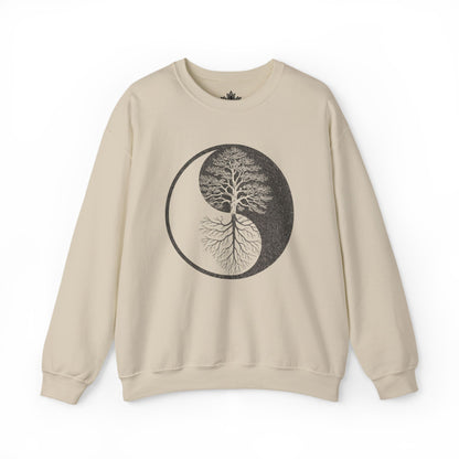 Arbre Yin Yang - Sweat-shirt à racines miroir