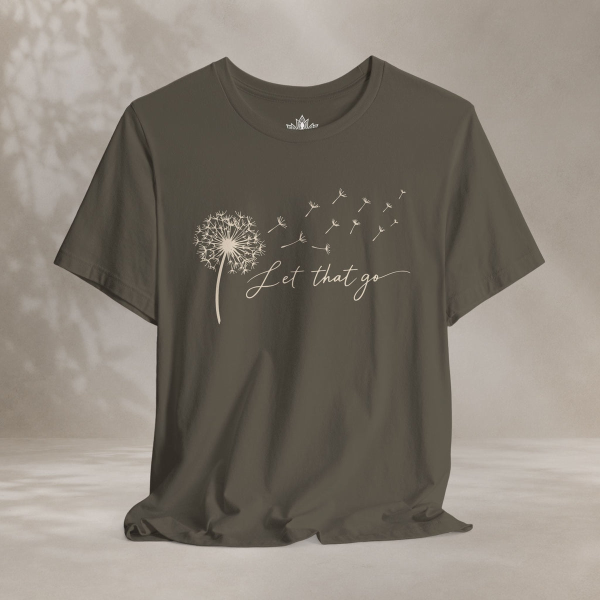 Printify T-Shirt Let That Go Dandelion Tee Let That Go Dandelion Tee