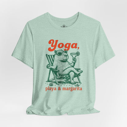 Capybara Yoga, Playa & Margarita Tee