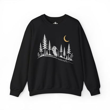 Namaste Forest Owl Sweatshirt